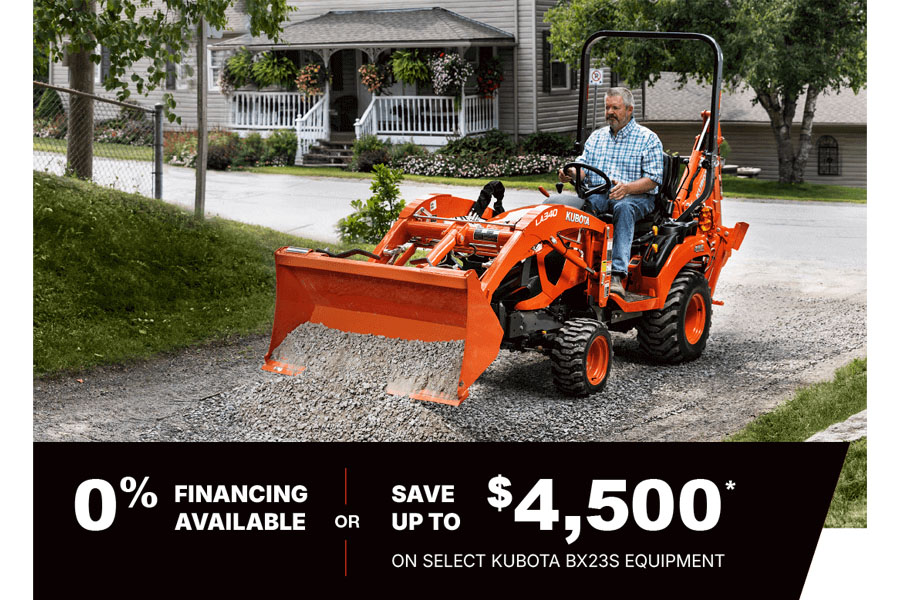 0% financing or save up to $4500 on BX23S 
